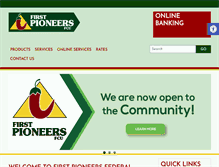 Tablet Screenshot of firstpioneers.com